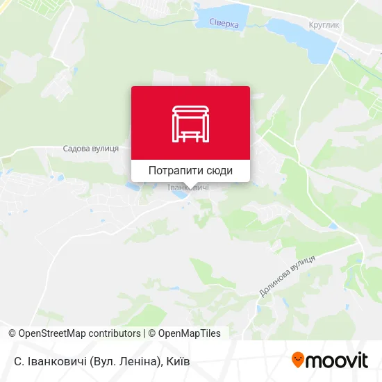 Карта С. Іванковичі (Вул. Леніна)