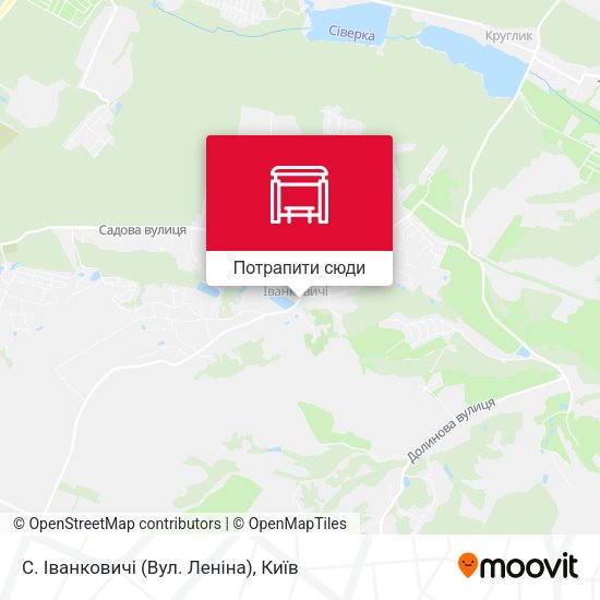 Карта С. Іванковичі (Вул. Леніна)