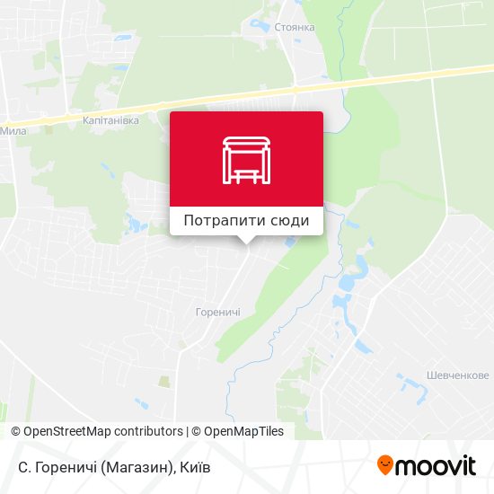Карта С. Гореничі (Магазин)