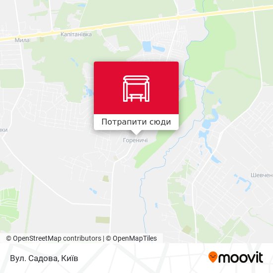 Карта Вул. Садова