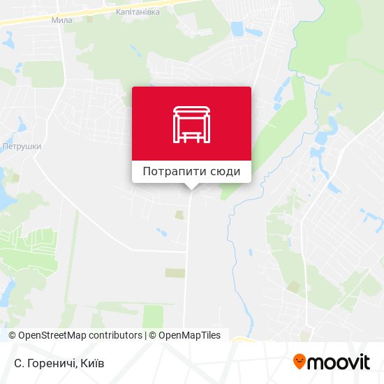 Карта С. Гореничі