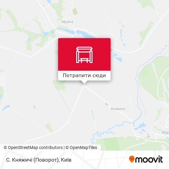 Карта С. Княжичі (Поворот)