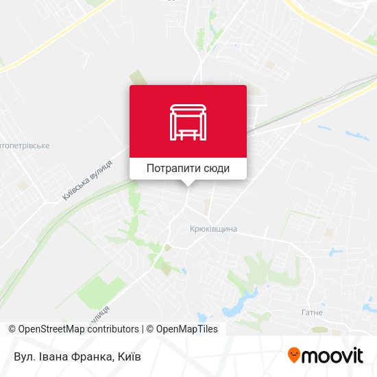 Карта Вул. Івана Франка