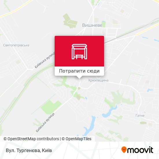Карта Вул. Тургенєва