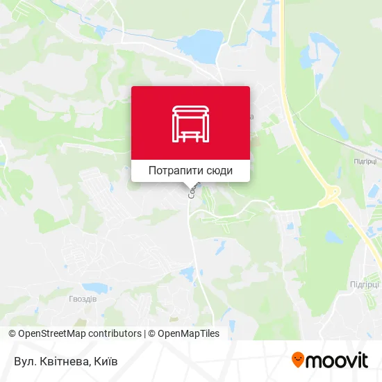 Карта Вул. Квітнева