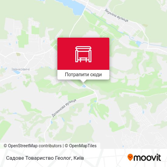 Карта Садове Товариство Геолог