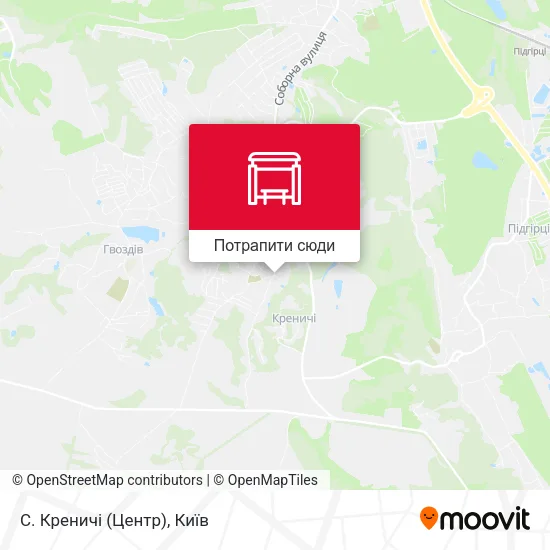 Карта С. Креничі (Центр)