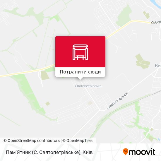 Карта Пам'Ятник (С. Святопетрівське)