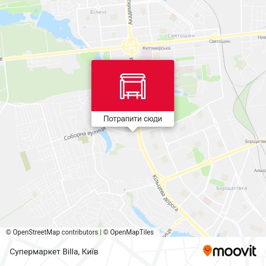 Карта Супермаркет Billa