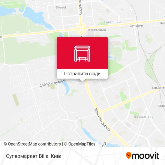 Карта Супермаркет Billa