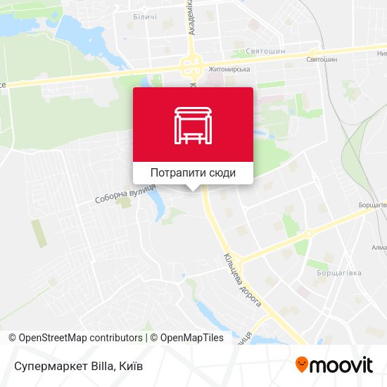 Карта Супермаркет Billa