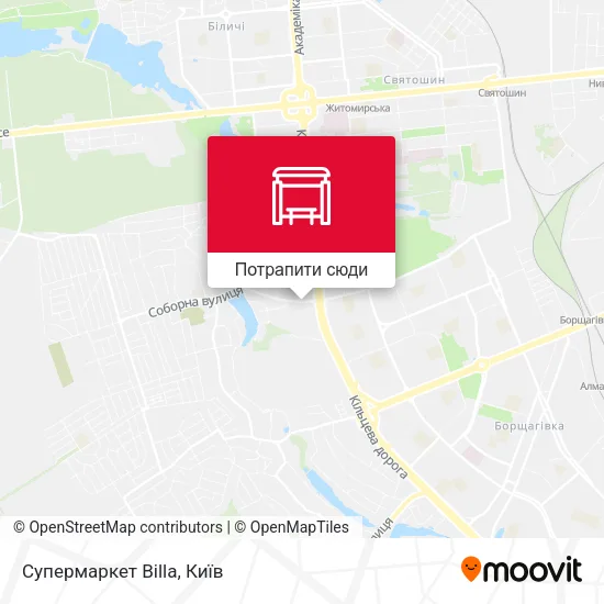 Карта Супермаркет Billa