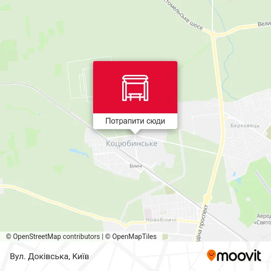 Карта Вул. Доківська