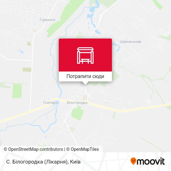 Карта С. Білогородка (Лікарня)