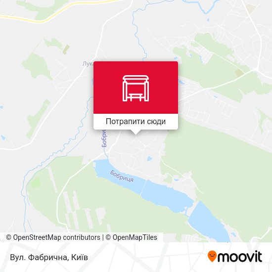 Карта Вул. Фабрична