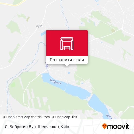 Карта С. Бобриця (Вул. Шевченка)