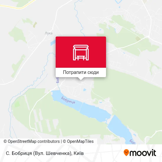 Карта С. Бобриця (Вул. Шевченка)