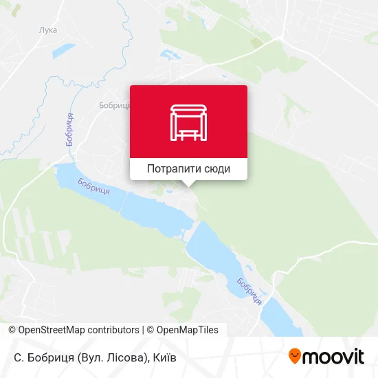 Карта С. Бобриця (Вул. Лісова)