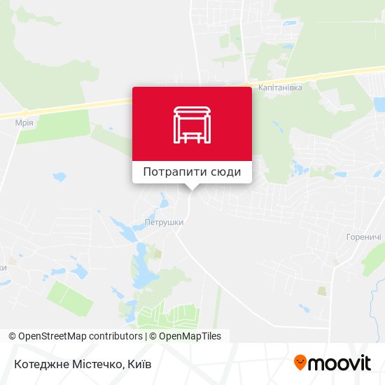 Карта Котеджне Містечко