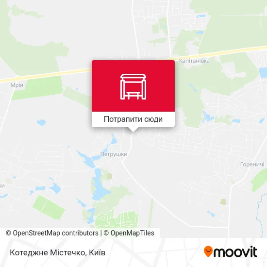 Карта Котеджне Містечко