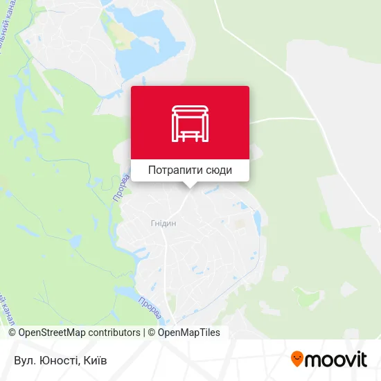 Карта Вул. Юності