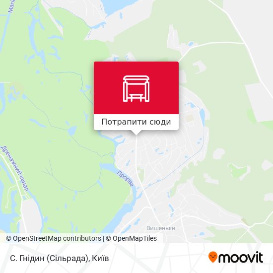 Карта С. Гнідин (Сільрада)