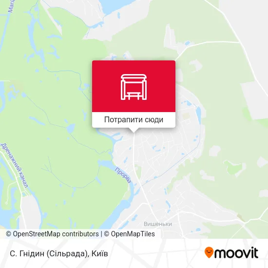 Карта С. Гнідин (Сільрада)