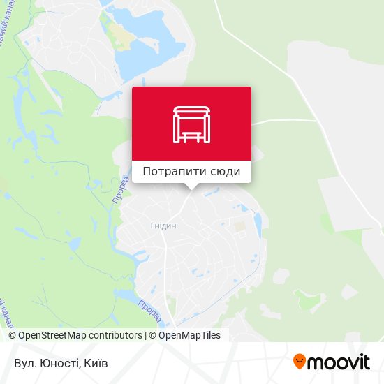 Карта Вул. Юності