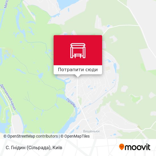 Карта С. Гнідин (Сільрада)