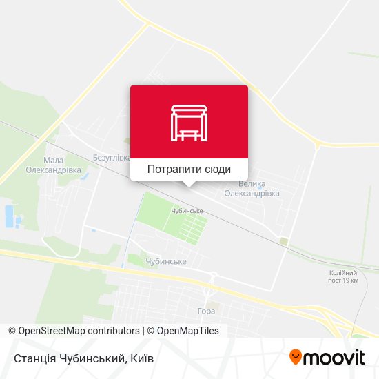 Карта Станція Чубинський