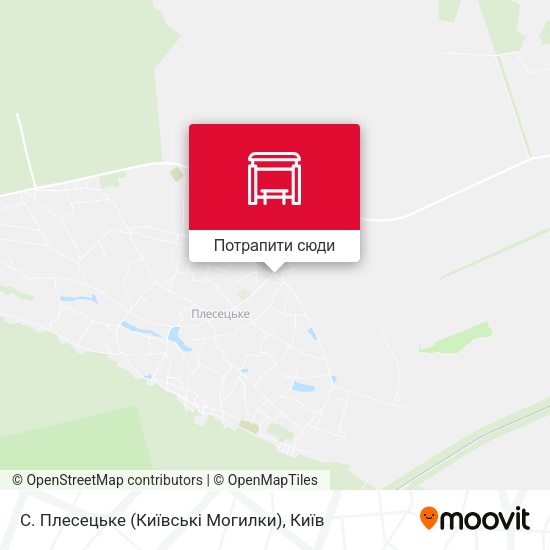 Карта С. Плесецьке (Київські Могилки)