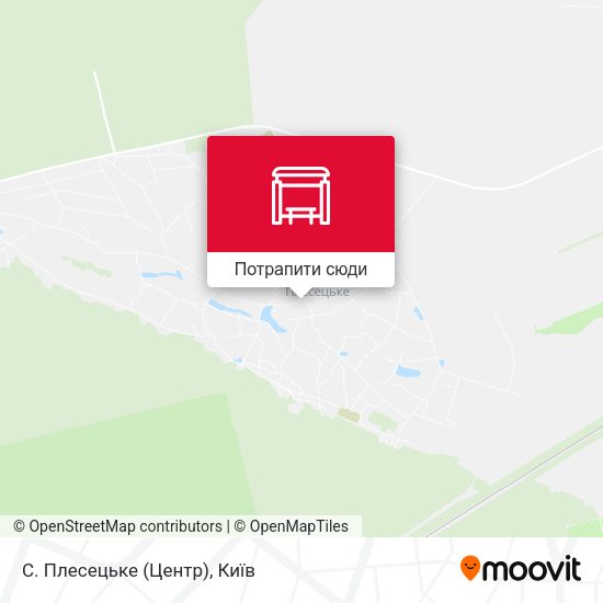 Карта С. Плесецьке (Центр)