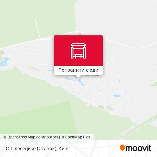 Карта С. Плесецьке (Ставок)