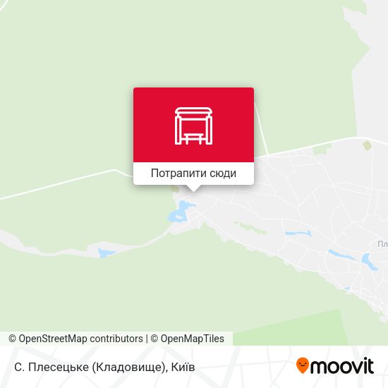 Карта С. Плесецьке (Кладовище)