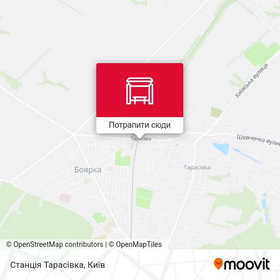 Карта Станція Тарасівка