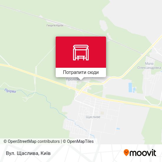 Карта Вул. Щаслива