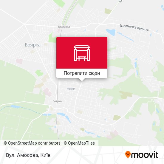 Карта Вул. Амосова