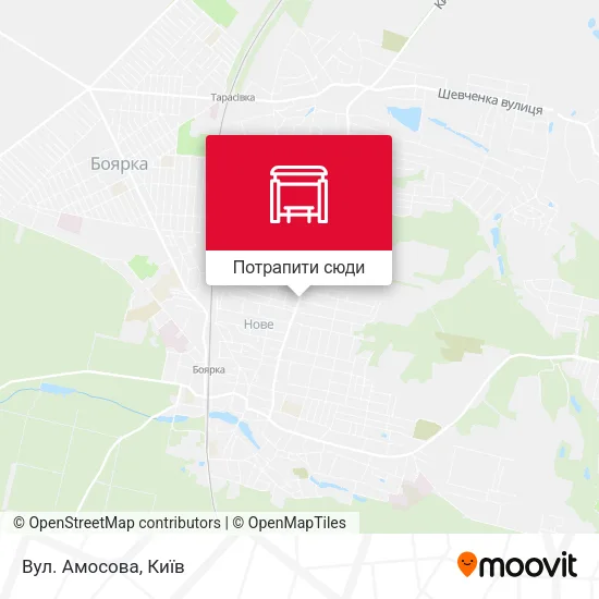 Карта Вул. Амосова