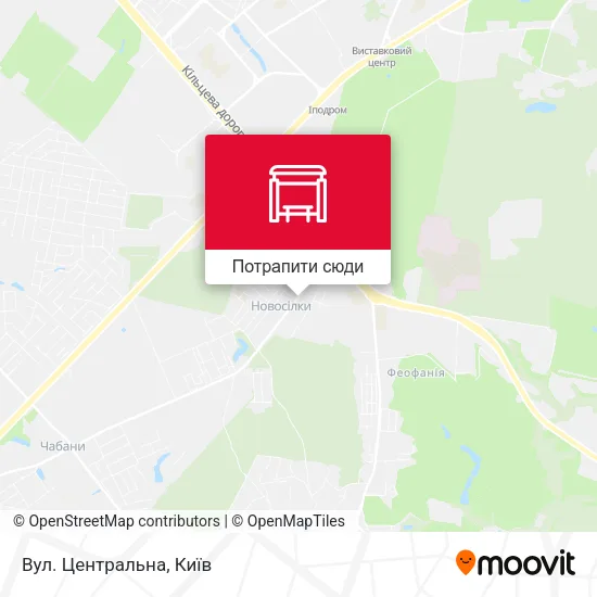 Карта Вул. Центральна