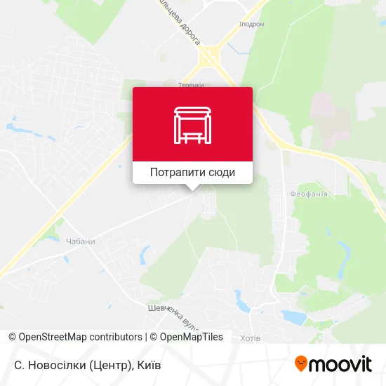 Карта С. Новосілки (Центр)