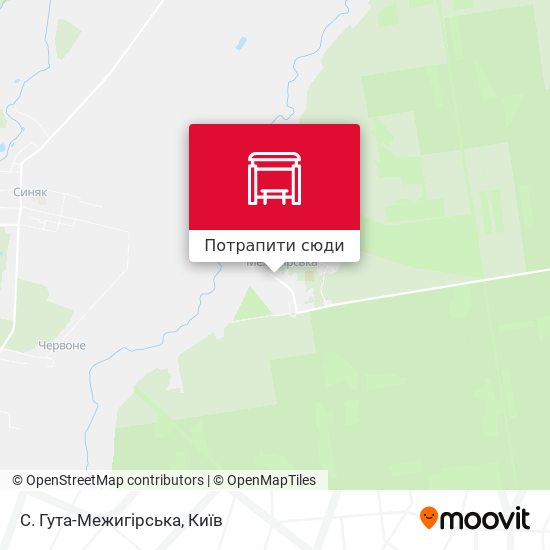 Карта С. Гута-Межигірська