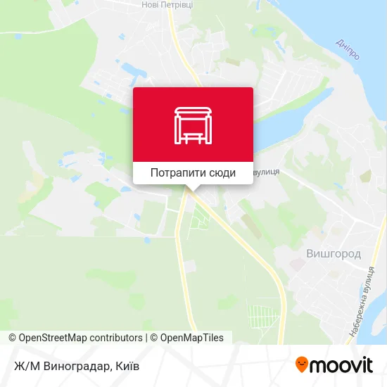 Карта Ж/М Виноградар
