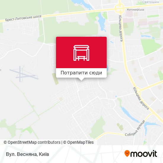 Карта Вул. Весняна