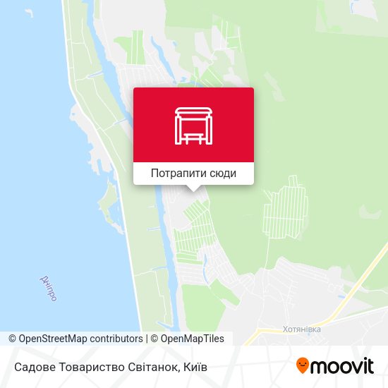 Карта Садове Товариство Світанок