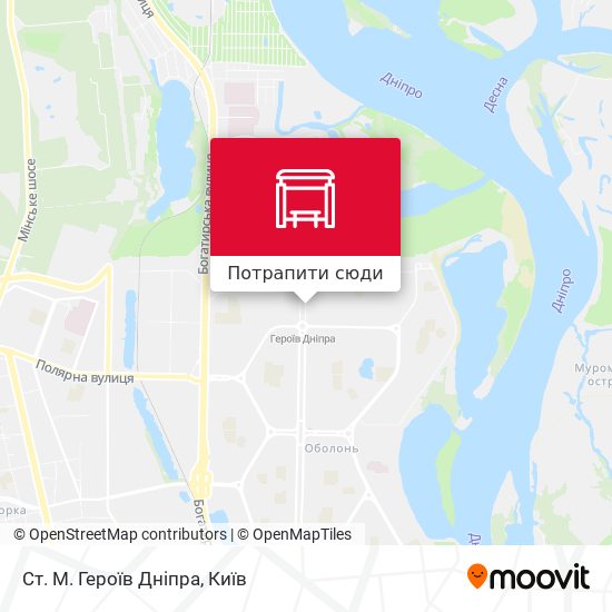 Карта Ст. М. Героїв Дніпра