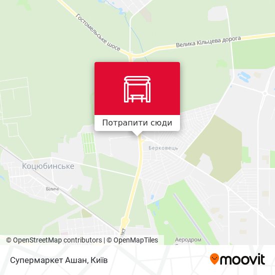 Карта Супермаркет Ашан