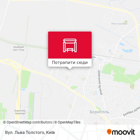 Карта Вул. Льва Толстого