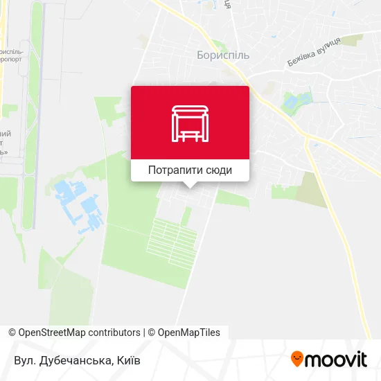 Карта Вул. Дубечанська