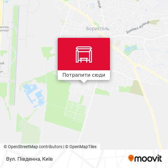 Карта Вул. Південна