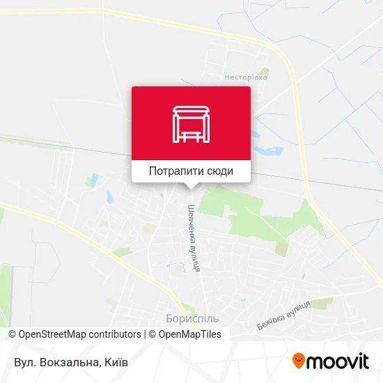 Карта Вул. Вокзальна